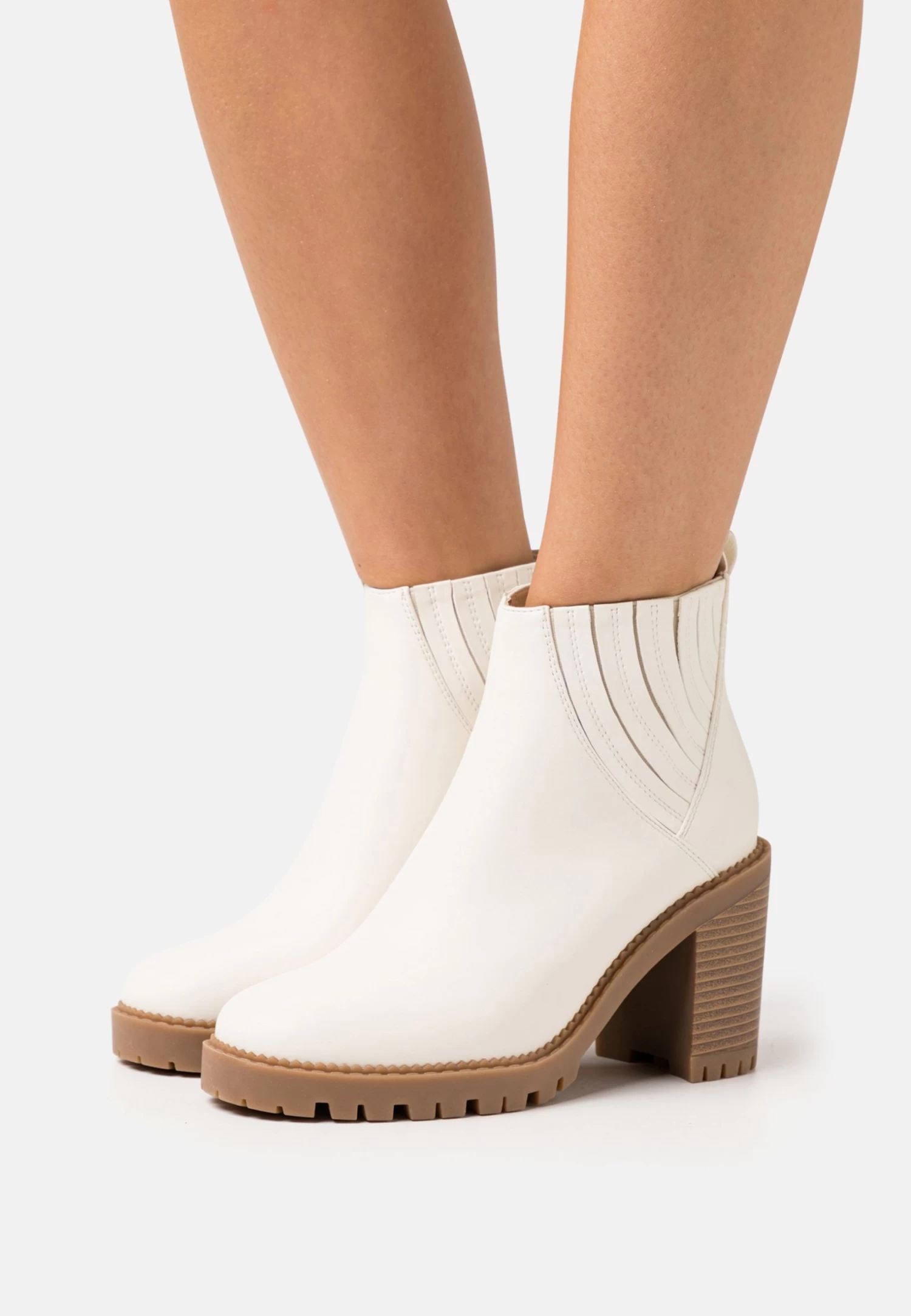 Anna Field Enkellaarsjes Met Hoge Hak - White