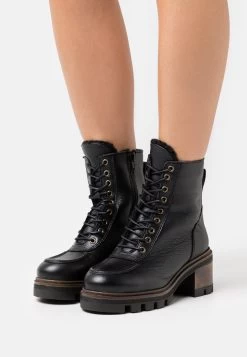 Anna Field Leather Winter Bootie - Snowboots- Black