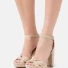 Anna Field Leather - Sandalen Met Hoge Hak - Beige