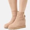 Anna Field Leather Winter Boot - Korte Laarzen - Beige