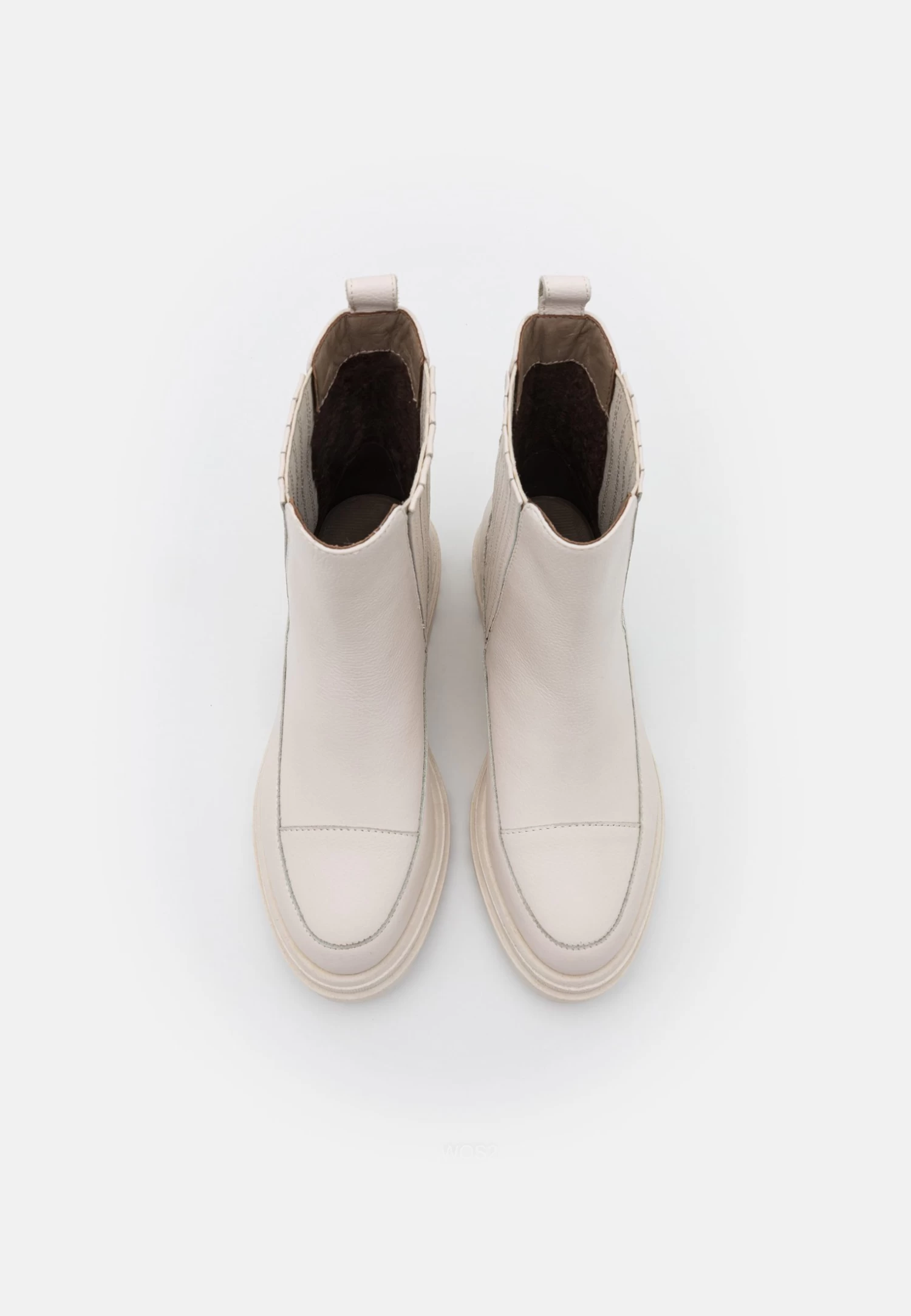 Anna Field Leather - Enkellaarsjes Met Plateauzool - Off-White - Afbeelding 6