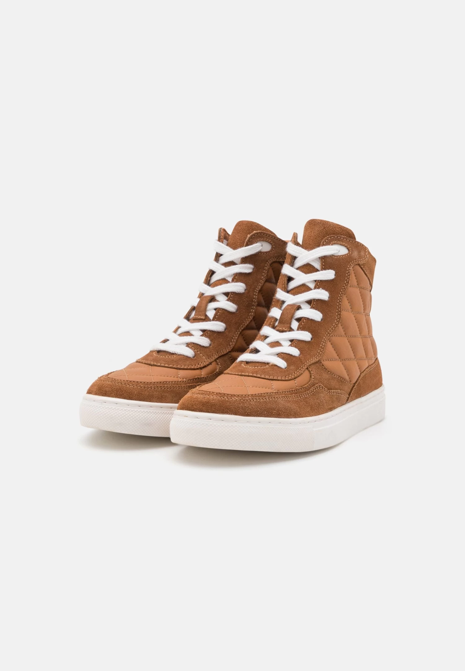 Anna Field Leather - Sneakers Hoog - Cognac - Afbeelding 3