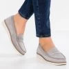 Anna Field Comfort Leather - Instappers - Grey
