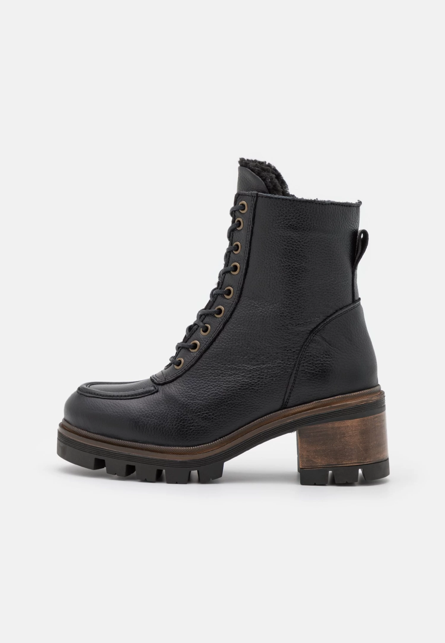 Anna Field Leather Winter Bootie - Snowboots- Black - Afbeelding 2