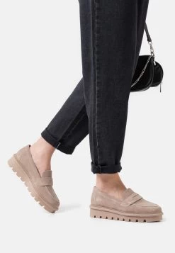 Comfort Leather - Instappers - Taupe