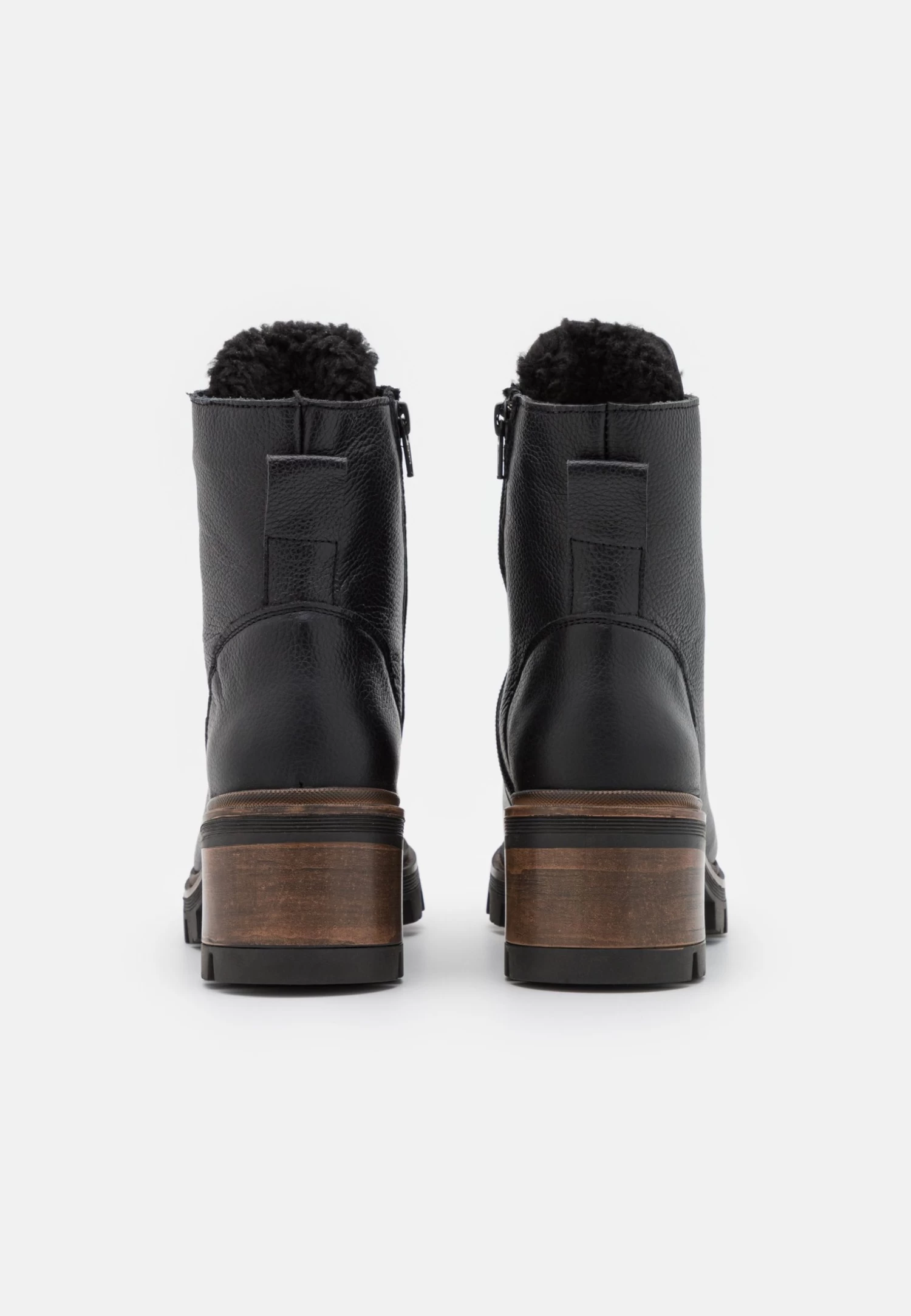 Anna Field Leather Winter Bootie - Snowboots- Black - Afbeelding 4