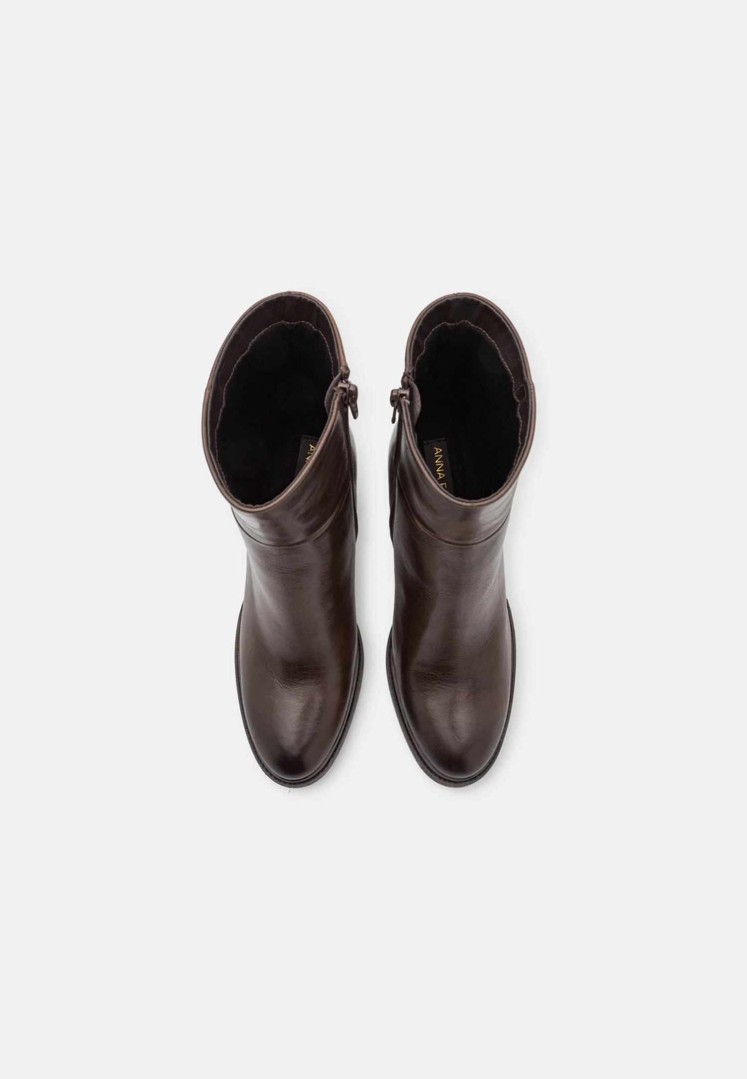 Anna Field Leather - Enkellaarsjes Met Hoge Hak - Brown - Afbeelding 6