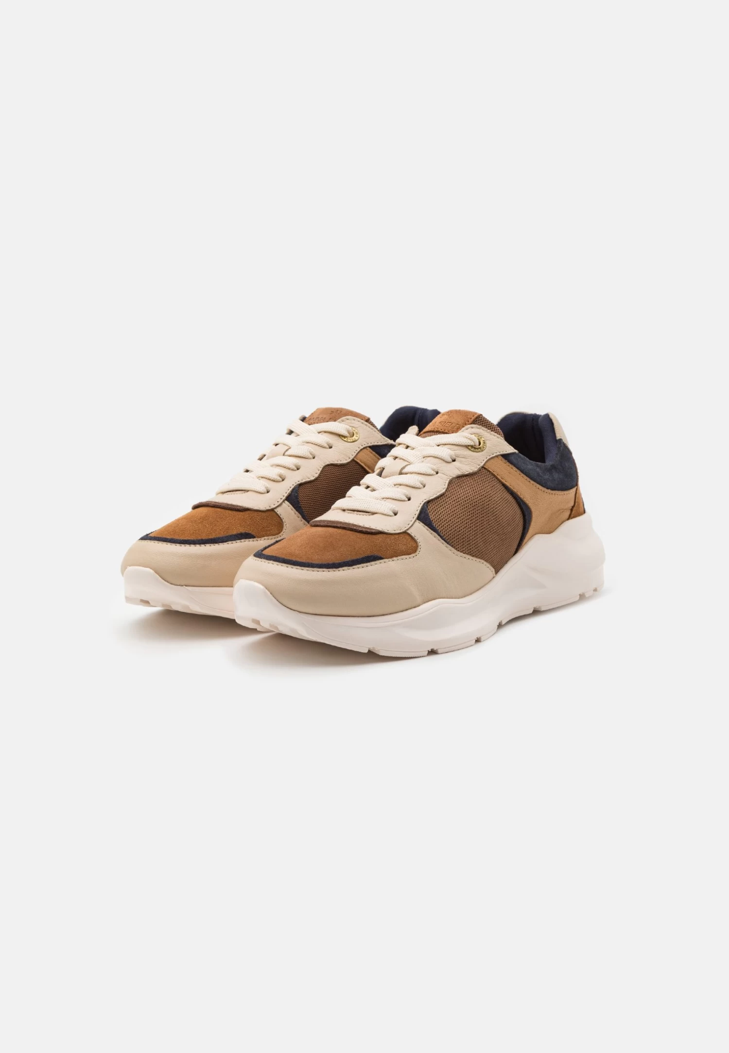 Anna Field Leather - Sneakers Laag - Dark Blue/Cognac - Afbeelding 2