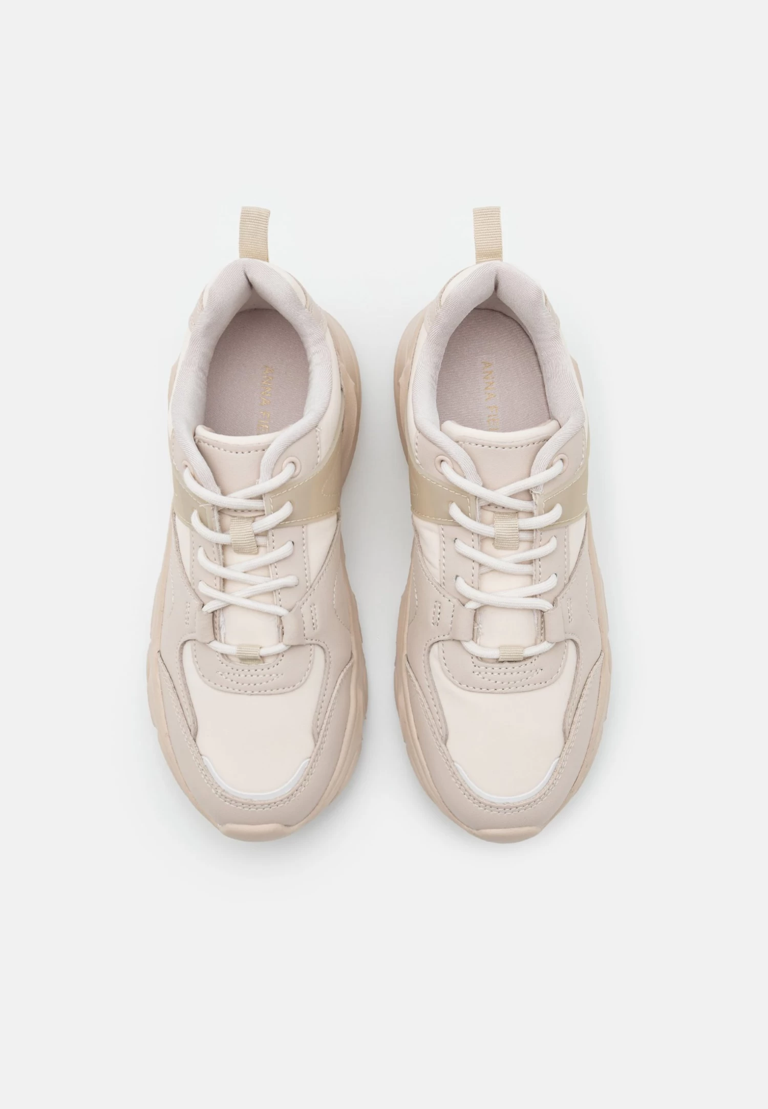 Anna Field Leather - Sneakers Laag - Beige