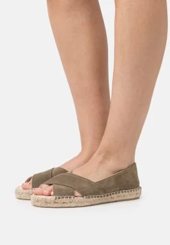 Anna Field Leather - Peeptoe Ballerina'S - Khaki