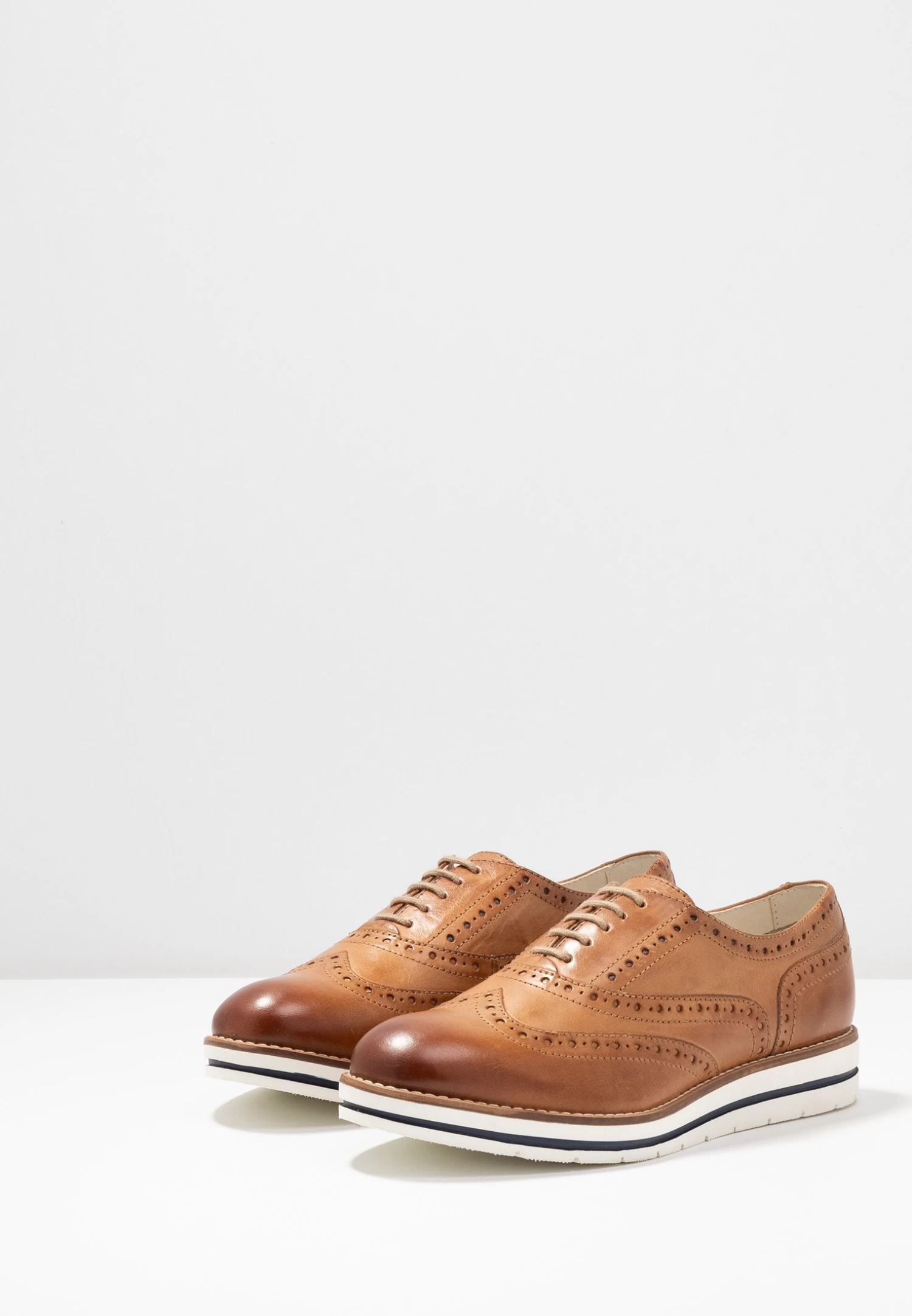 Anna Field Leather - Sportieve Veterschoenen - Cognac - Afbeelding 5