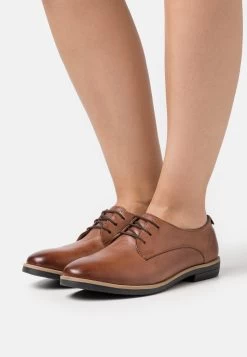 Anna Field Leather - Veterschoenen - Cognac